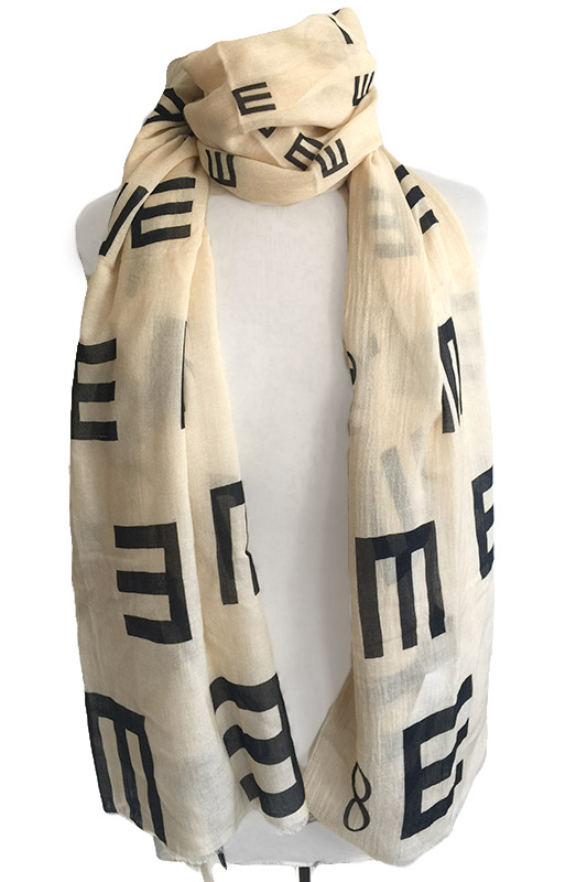 Eye Chart Scarf